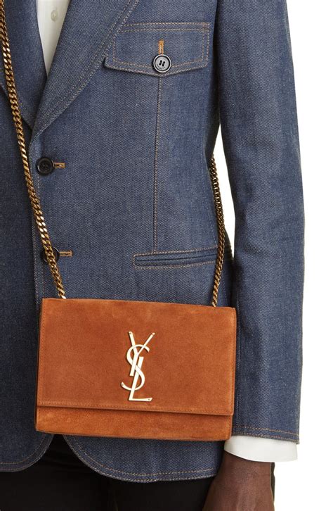 ysl camel color bag|Saint Laurent Small Kate Suede Shoulder Bag .